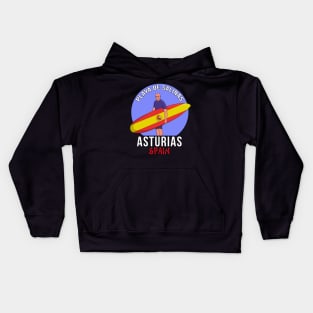 Salinas Beach Asturias Spain Kids Hoodie